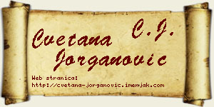 Cvetana Jorganović vizit kartica